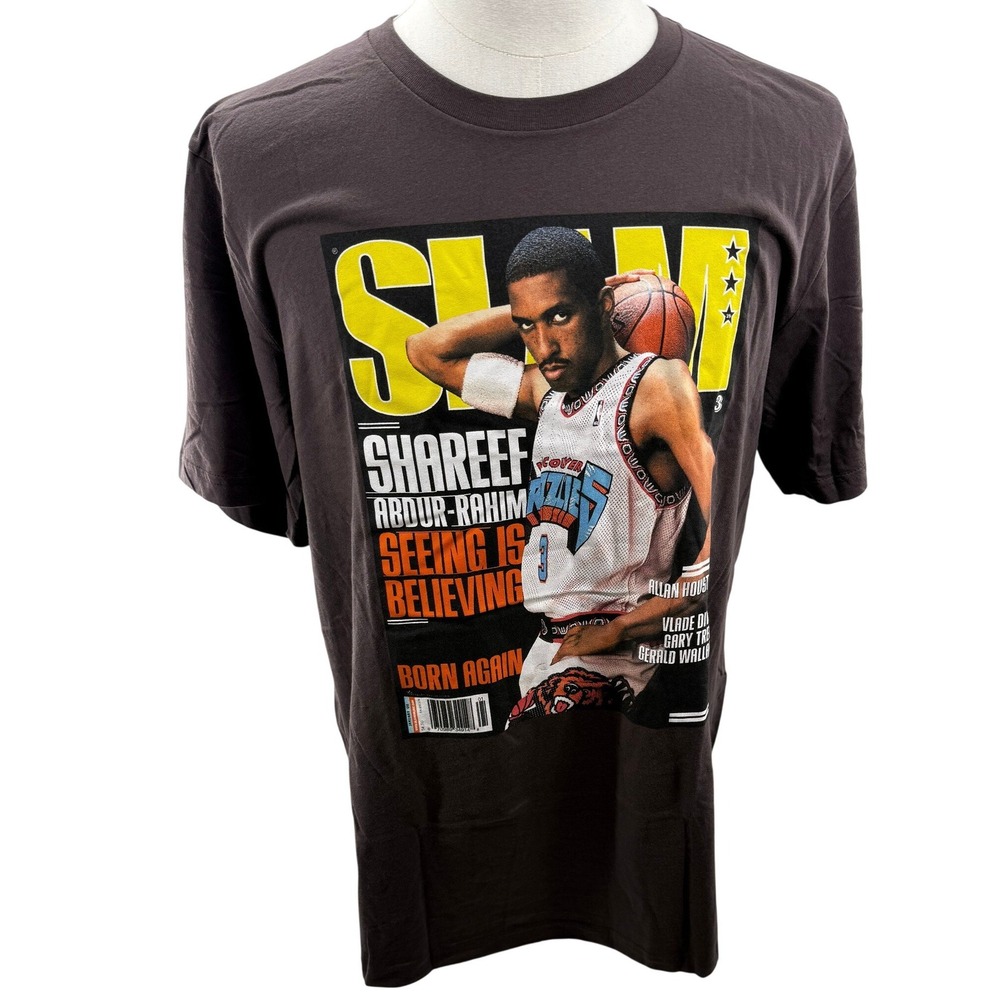 Mitchell & Ness SLAM Magazine NBA Shareef Abdur-Rahim Tee‎ Shirt XL NEW
